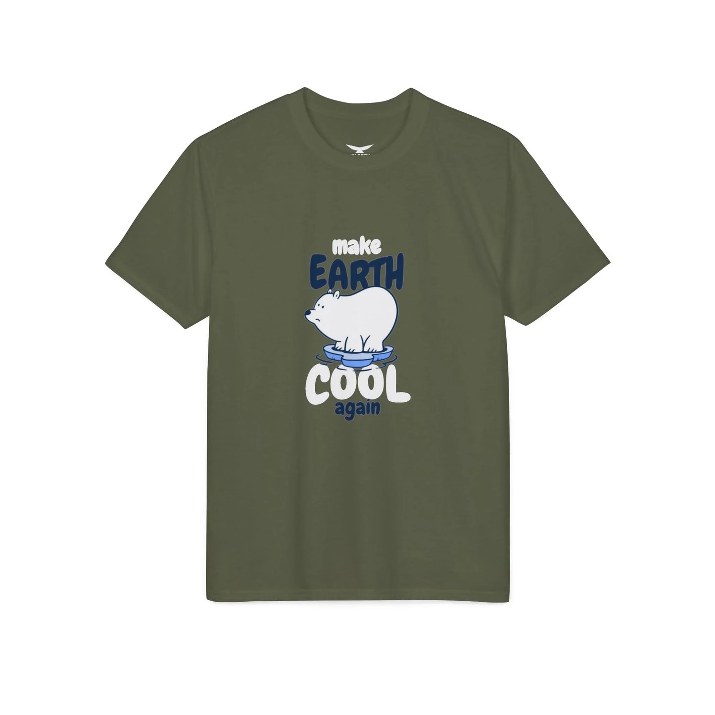Earth Day Polar Bear 'Keep Earth Cool' T-Shirt graphic tee - Velcrow