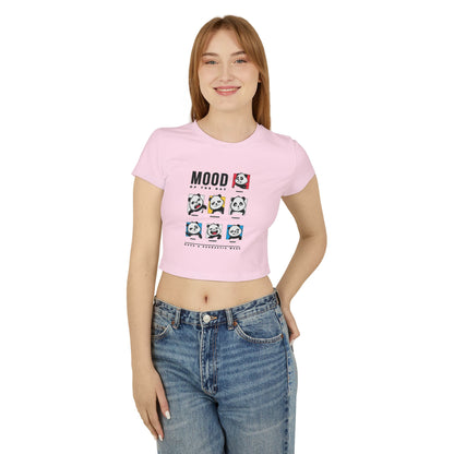 Women's Baby Tee — Cute Emotional Expression