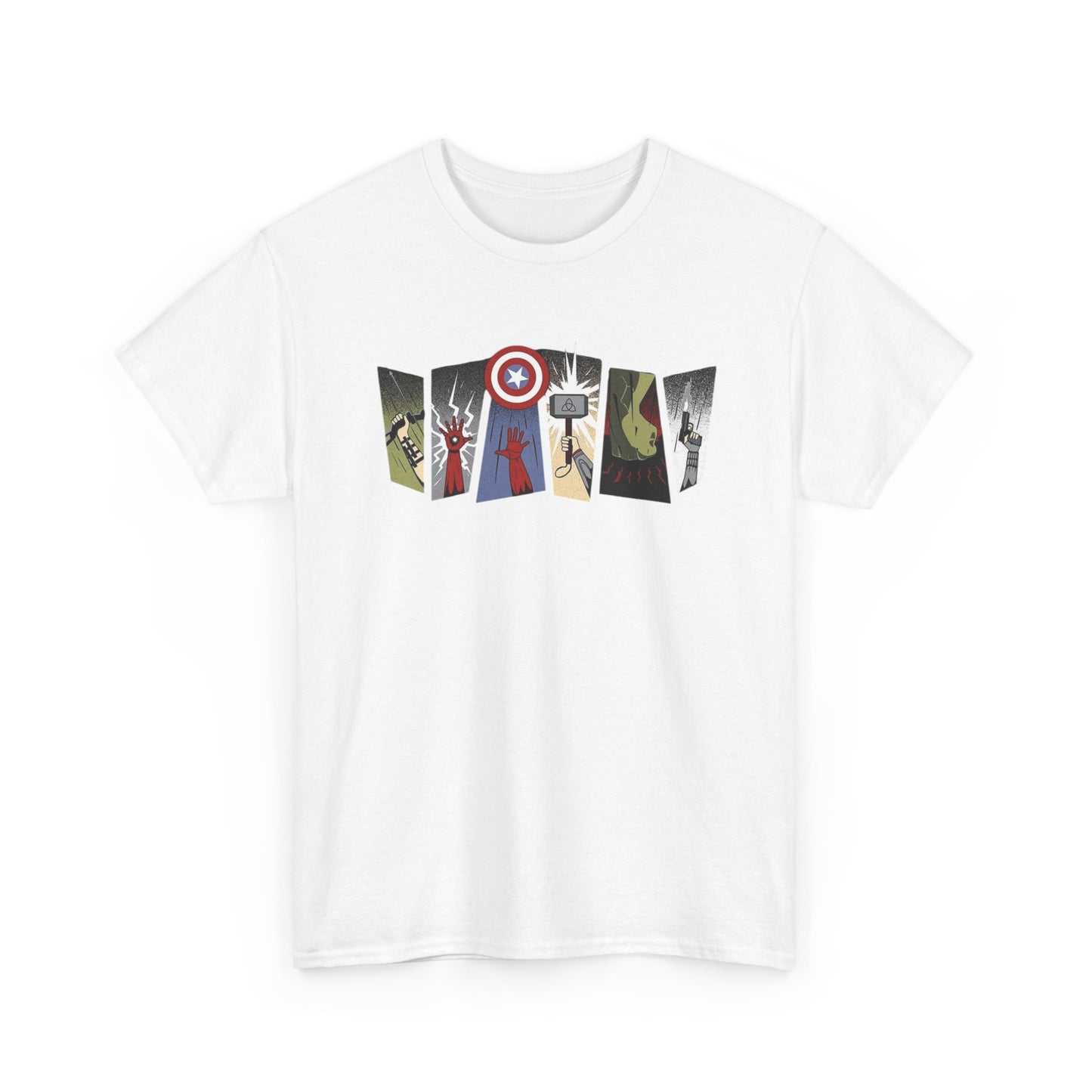 Superhero Minimalist Panel Design graphic tee - Velcrow
