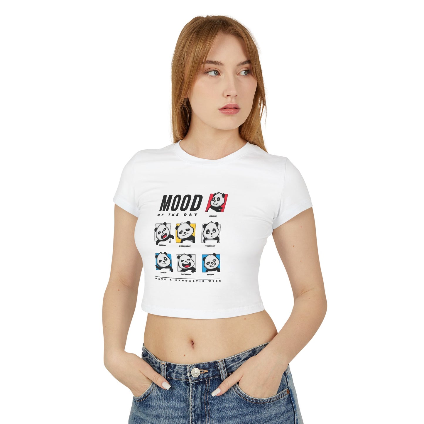 Women's Baby Tee — Cute Emotional Expression graphic tee - Velcrow
