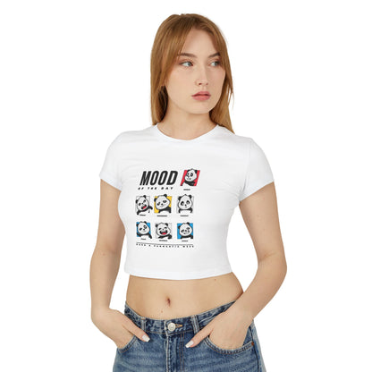 Women's Baby Tee — Cute Emotional Expression