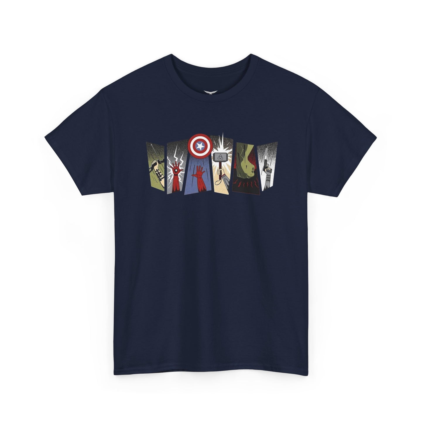 Superhero Minimalist Panel Design graphic tee - Velcrow