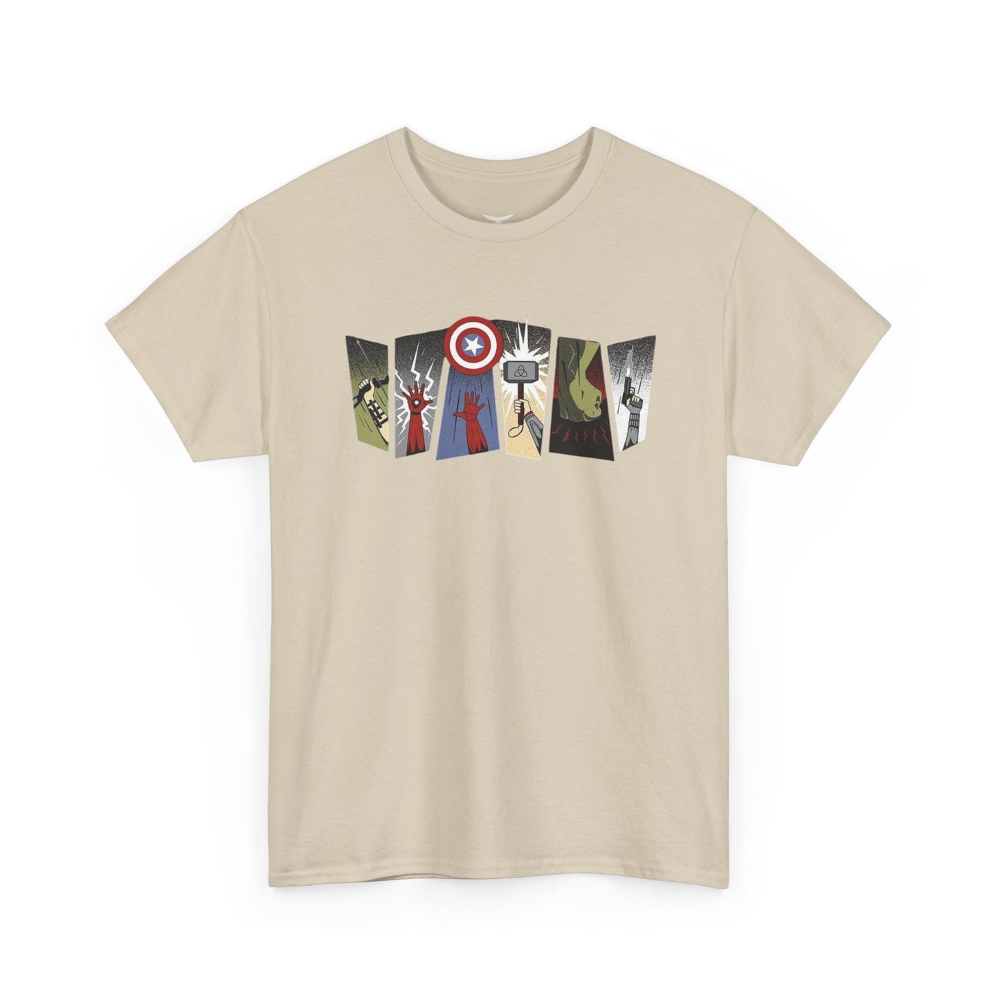 Superhero Minimalist Panel Design graphic tee - Velcrow