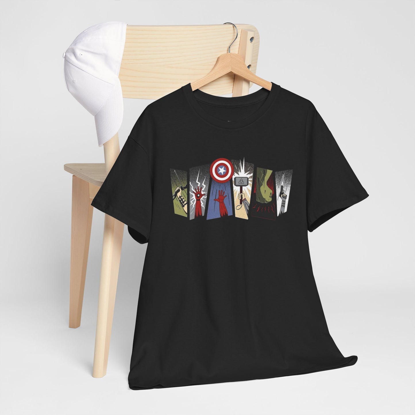 Superhero Minimalist Panel Design graphic tee - Velcrow