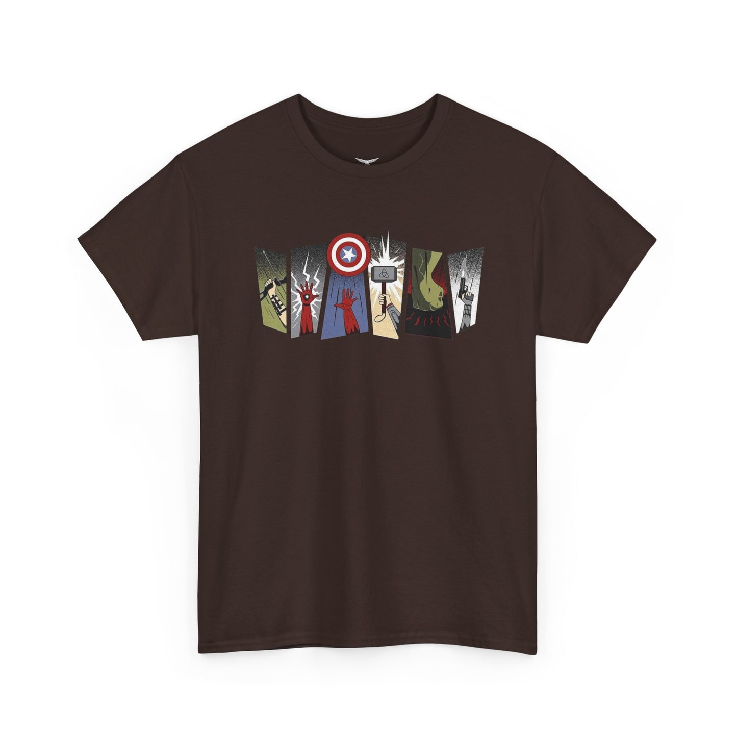 Superhero Minimalist Panel Design graphic tee - Velcrow