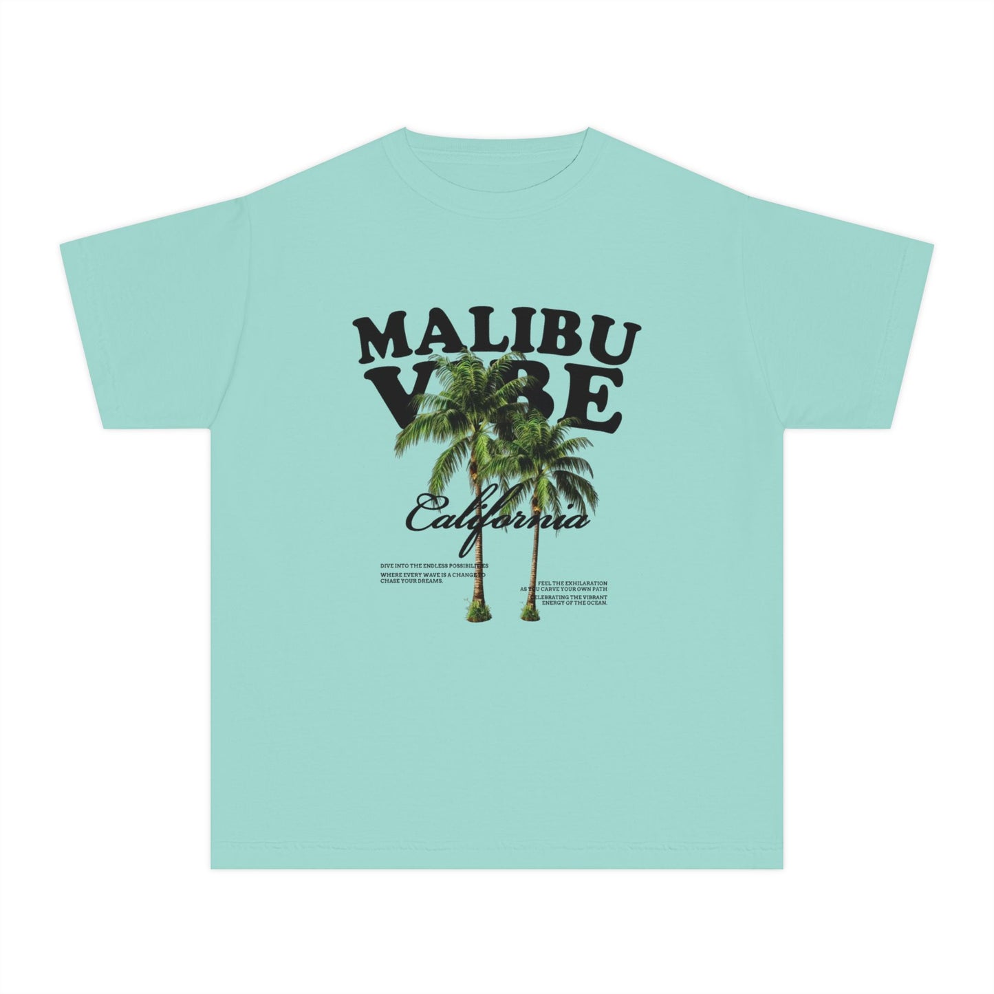 Malibu Vibe Youth Tee — California Palm Tree Graphic graphic tee - Velcrow