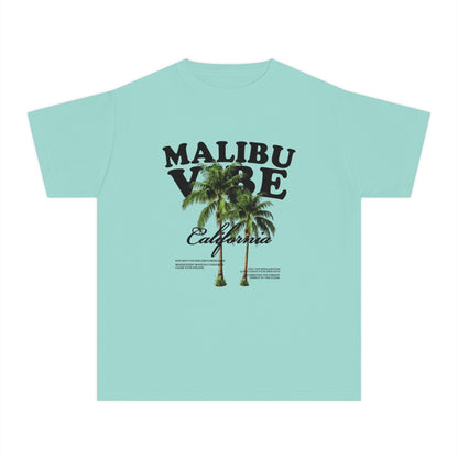 Malibu Vibe Youth Tee — California Palm Tree Graphic