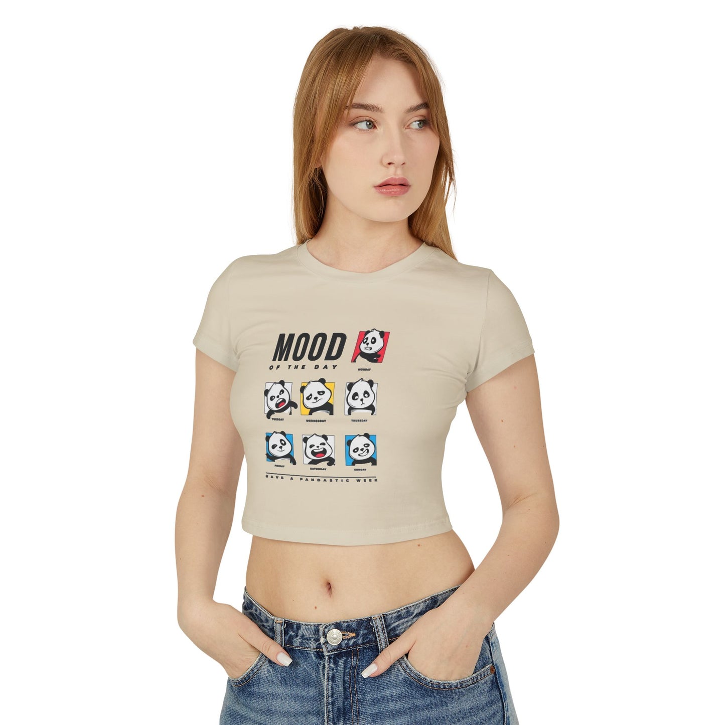 Women's Baby Tee — Cute Emotional Expression graphic tee - Velcrow