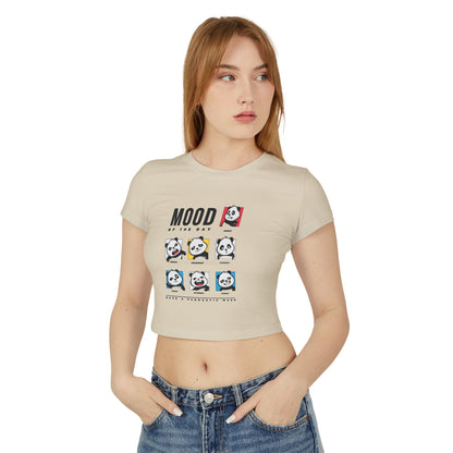 Women's Baby Tee — Cute Emotional Expression