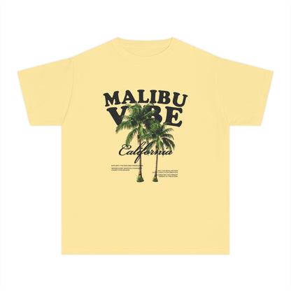 Malibu Vibe Youth Tee — California Palm Tree Graphic