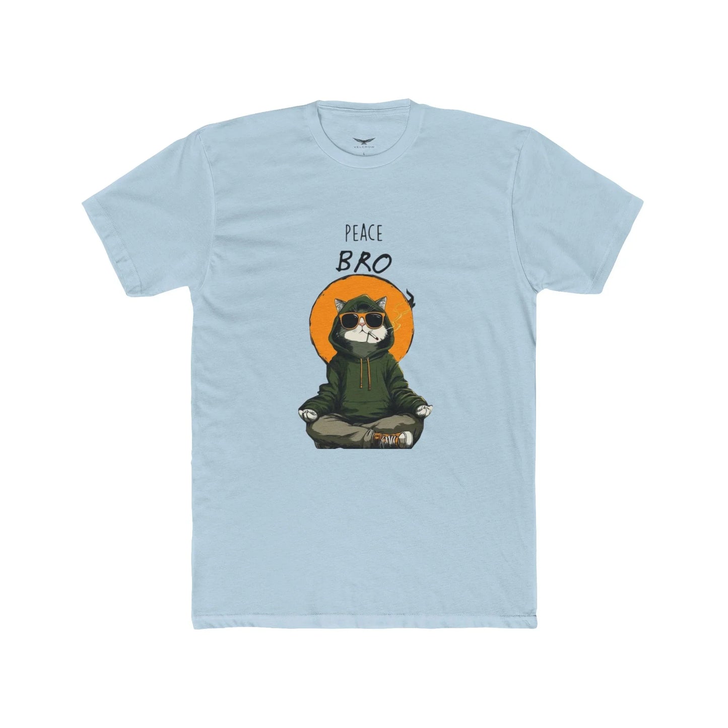 Peace Bro Cat T-Shirt graphic tee - Velcrow