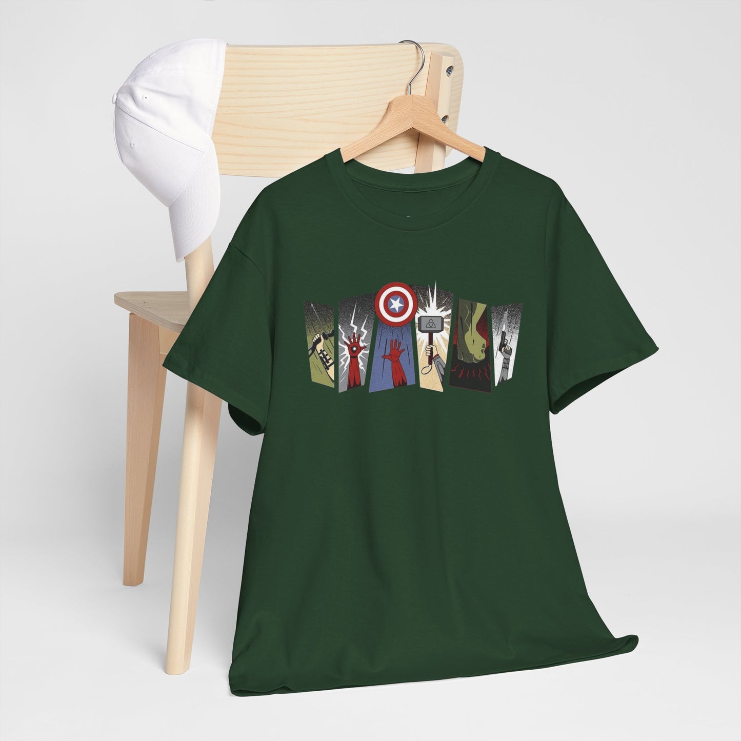 Superhero Minimalist Panel Design graphic tee - Velcrow