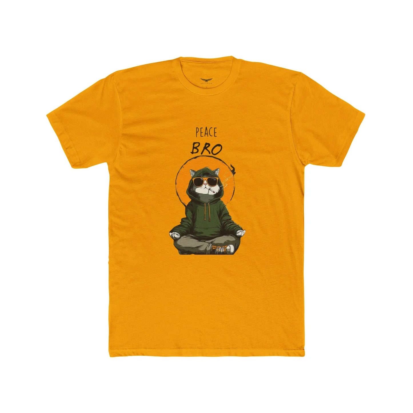 Peace Bro Cat T-Shirt graphic tee - Velcrow