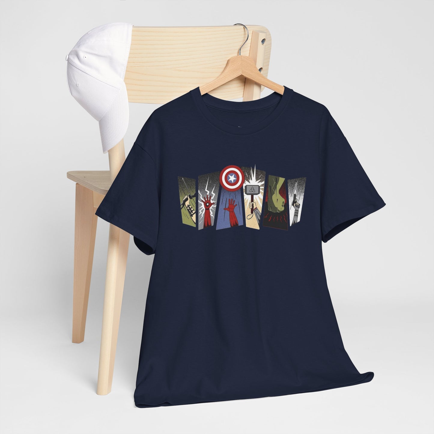 Superhero Minimalist Panel Design graphic tee - Velcrow