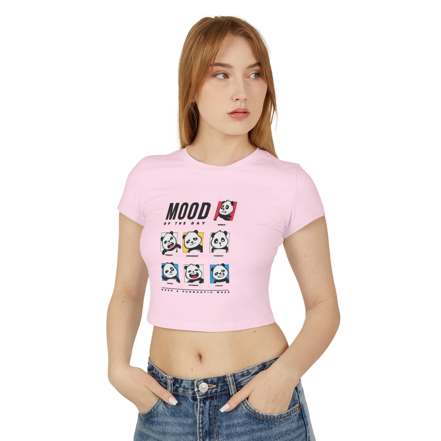 Women's Baby Tee — Cute Emotional Expression graphic tee - Velcrow