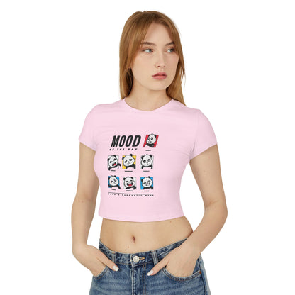 Women's Baby Tee — Cute Emotional Expression