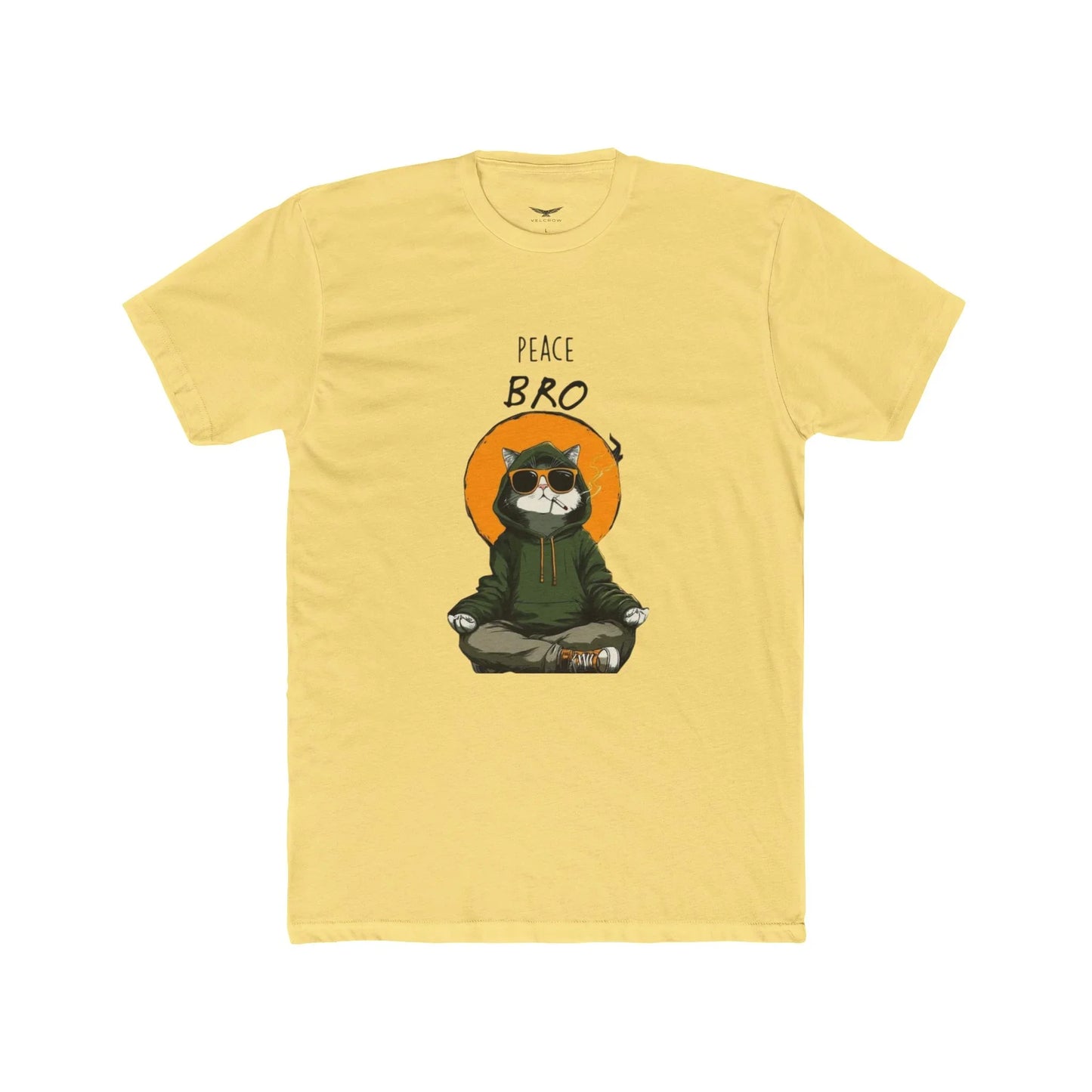 Peace Bro Cat T-Shirt graphic tee - Velcrow