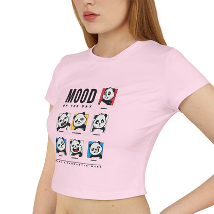 Women's Baby Tee — Cute Emotional Expression