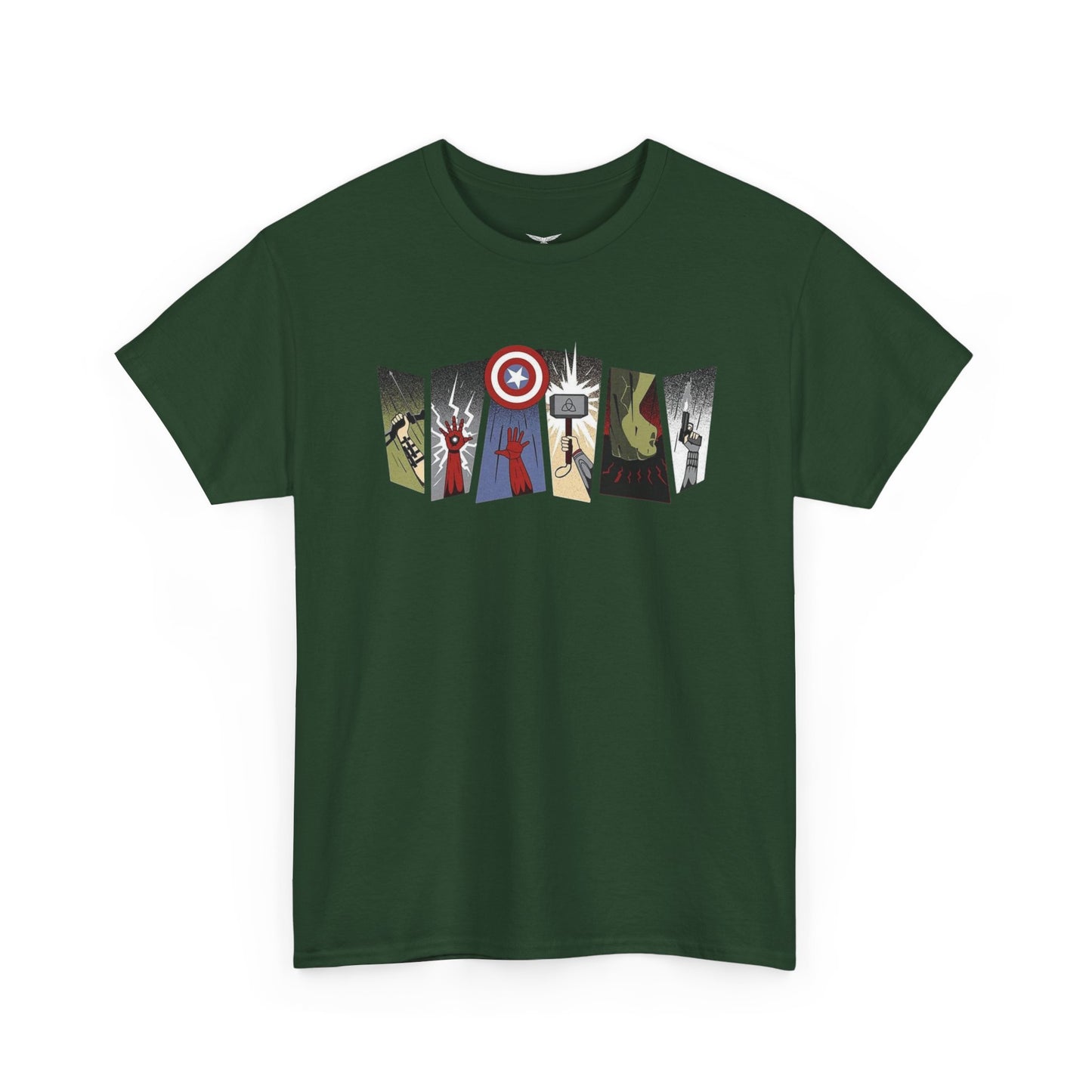 Superhero Minimalist Panel Design graphic tee - Velcrow