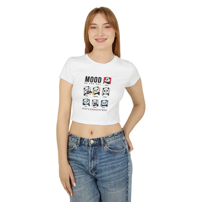 Women's Baby Tee — Cute Emotional Expression