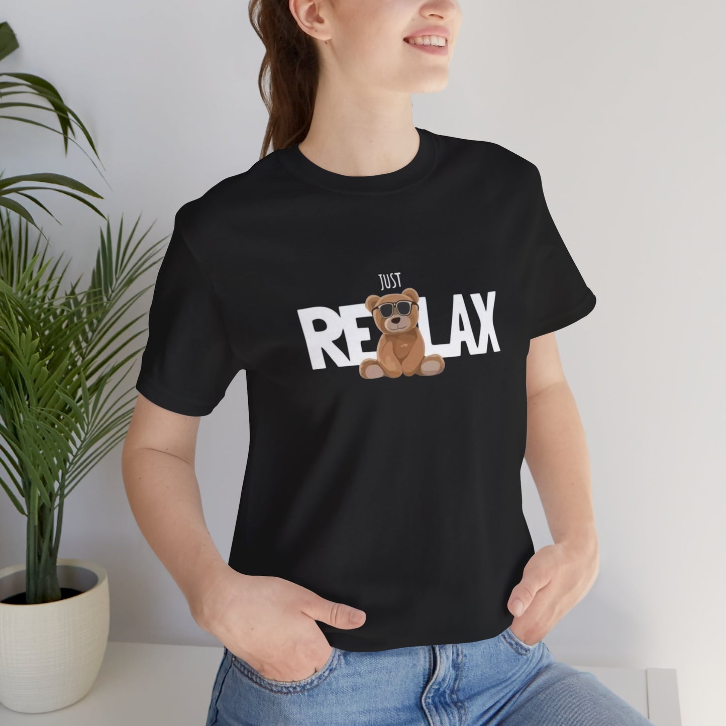 Just Relax Bear T-Shirt graphic tee - Velcrow