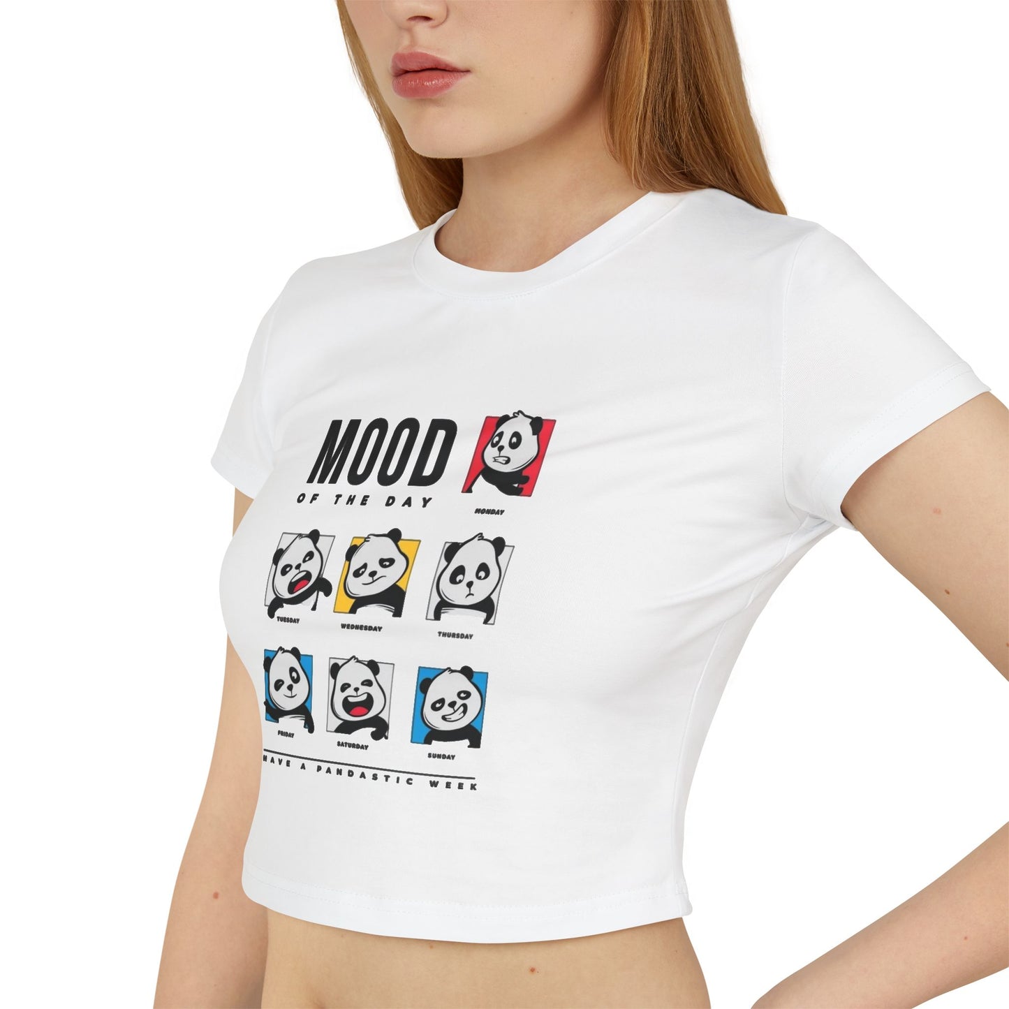 Women's Baby Tee — Cute Emotional Expression graphic tee - Velcrow