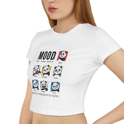 Women's Baby Tee — Cute Emotional Expression