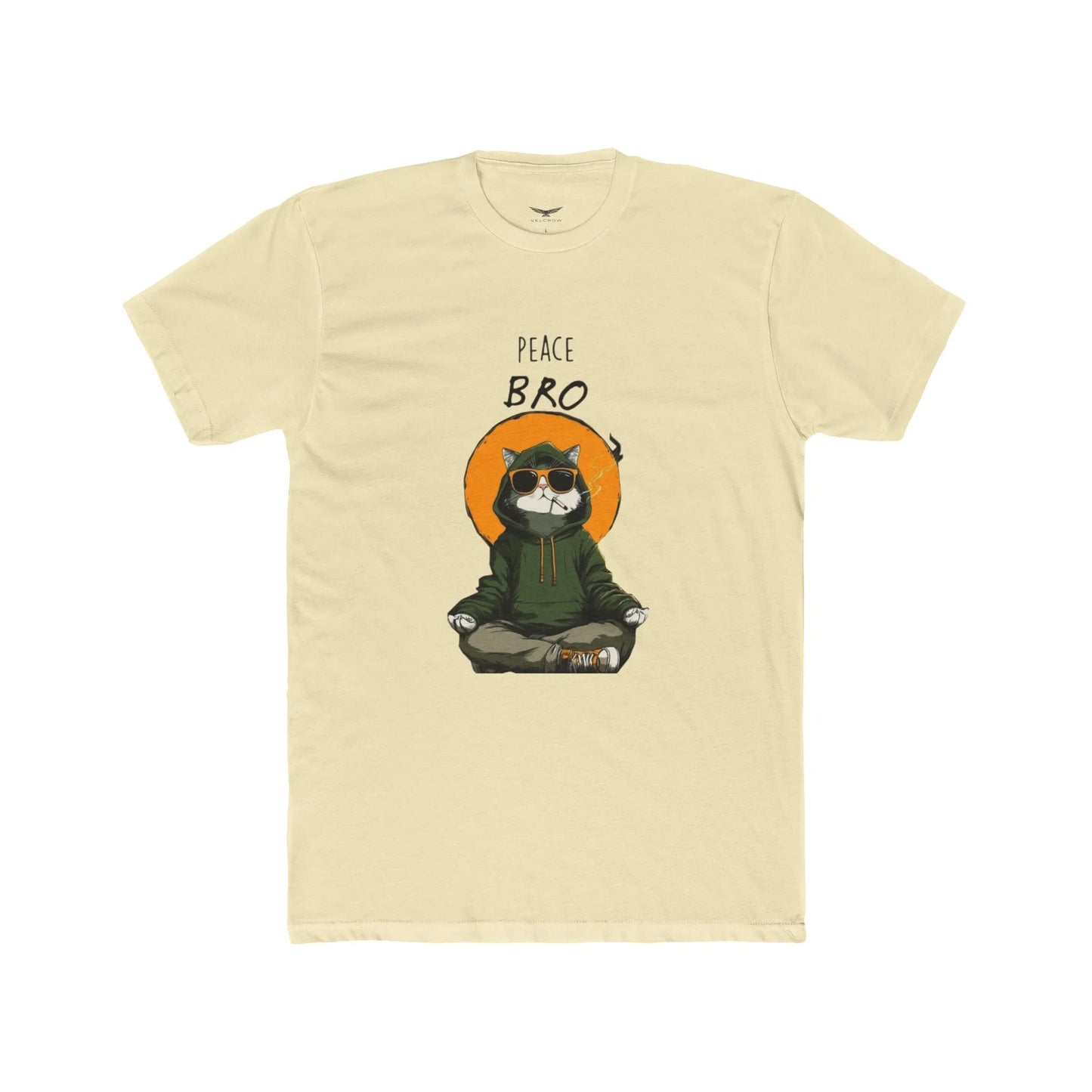 Peace Bro Cat T-Shirt graphic tee - Velcrow