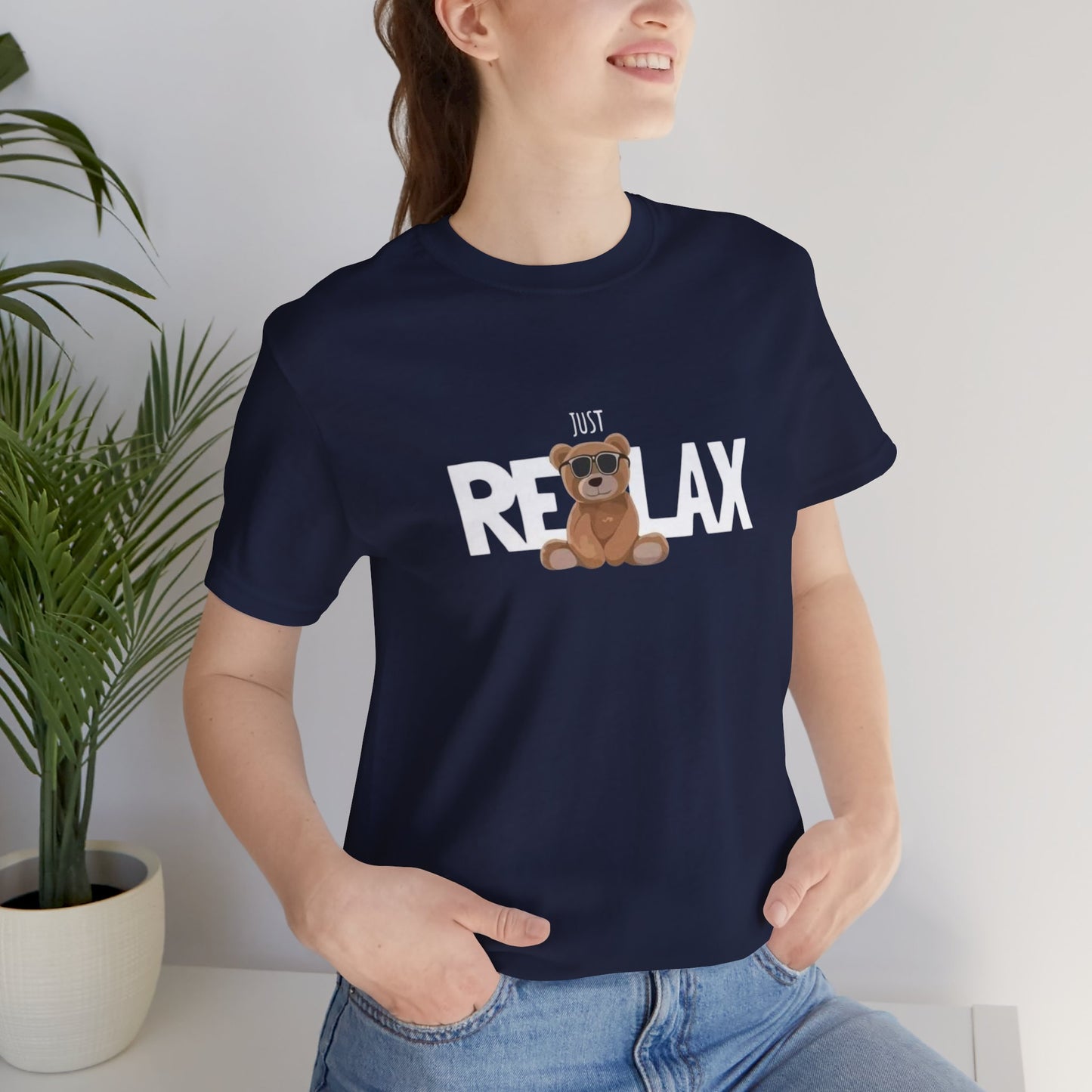 Just Relax Bear T-Shirt graphic tee - Velcrow