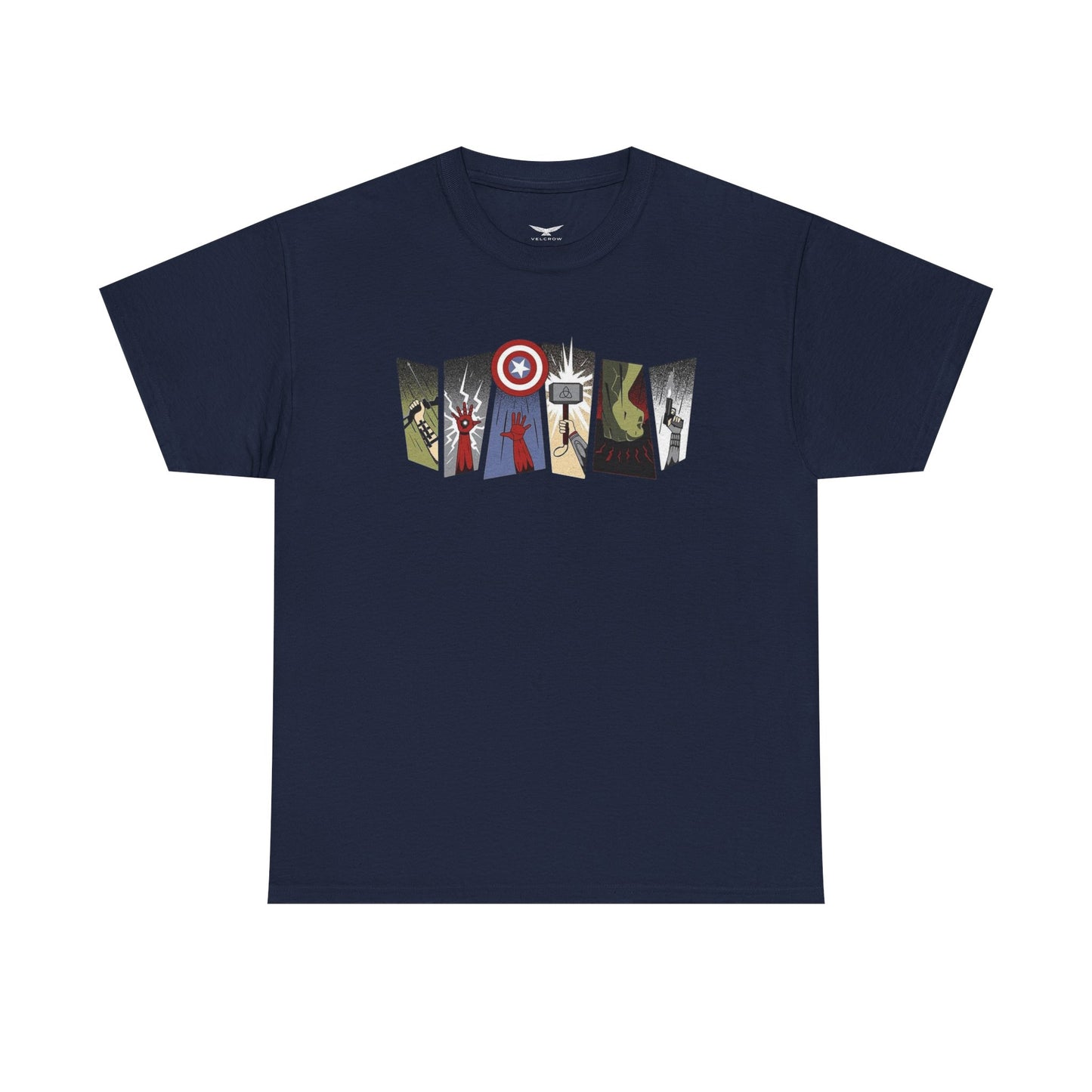 Superhero Minimalist Panel Design graphic tee - Velcrow