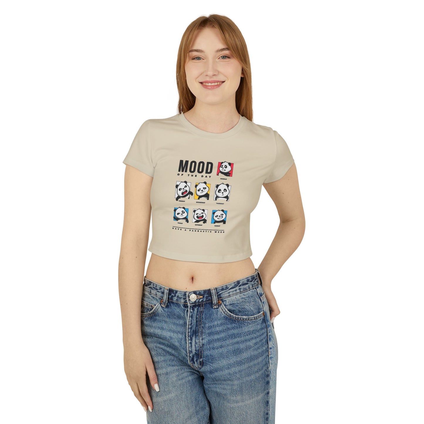 Women's Baby Tee — Cute Emotional Expression graphic tee - Velcrow