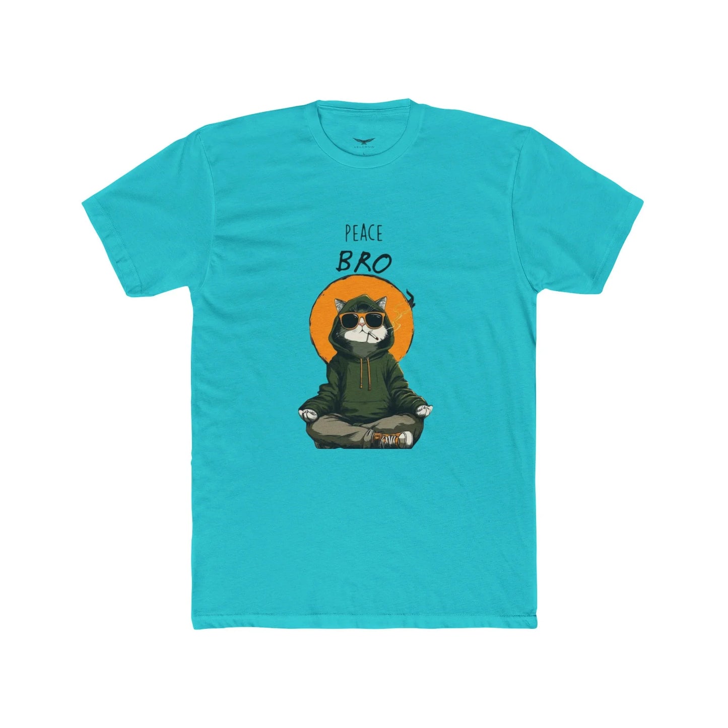 Peace Bro Cat T-Shirt graphic tee - Velcrow