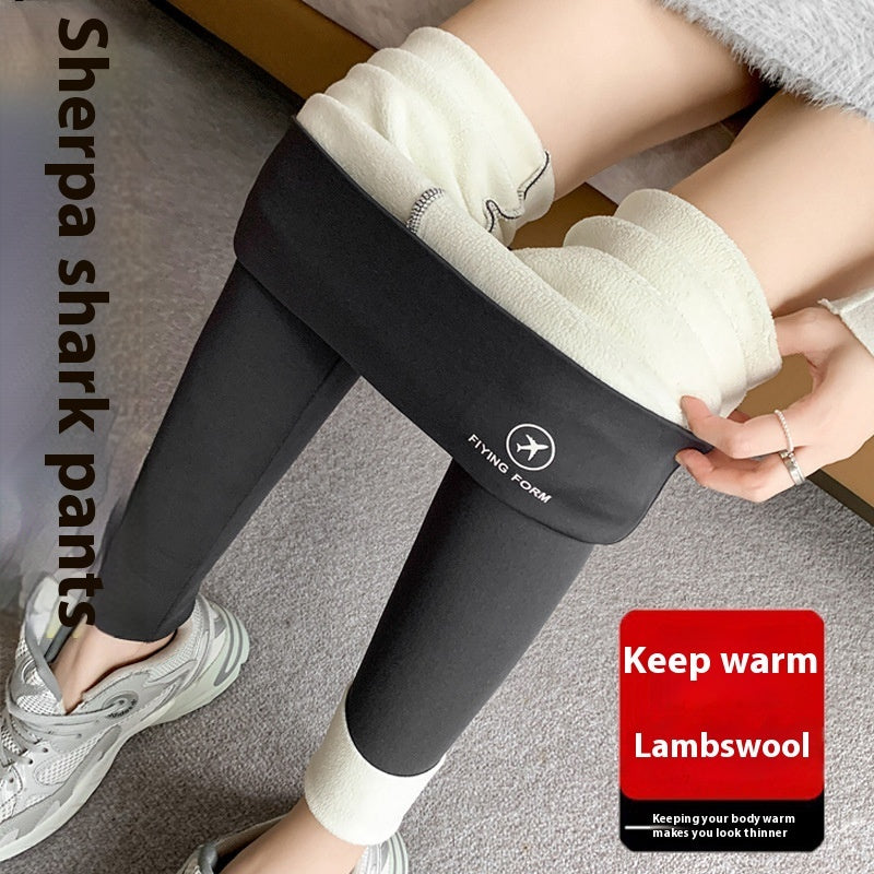 Women Autumn Winter Skinny Shark Pants