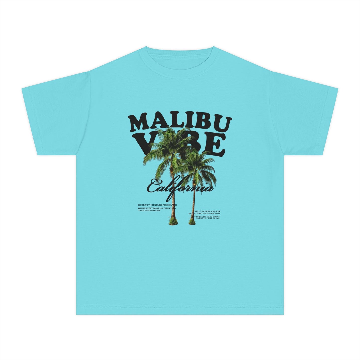 Malibu Vibe Youth Tee — California Palm Tree Graphic graphic tee - Velcrow