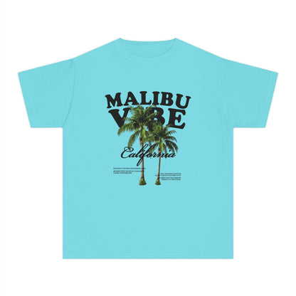 Malibu Vibe Youth Tee — California Palm Tree Graphic