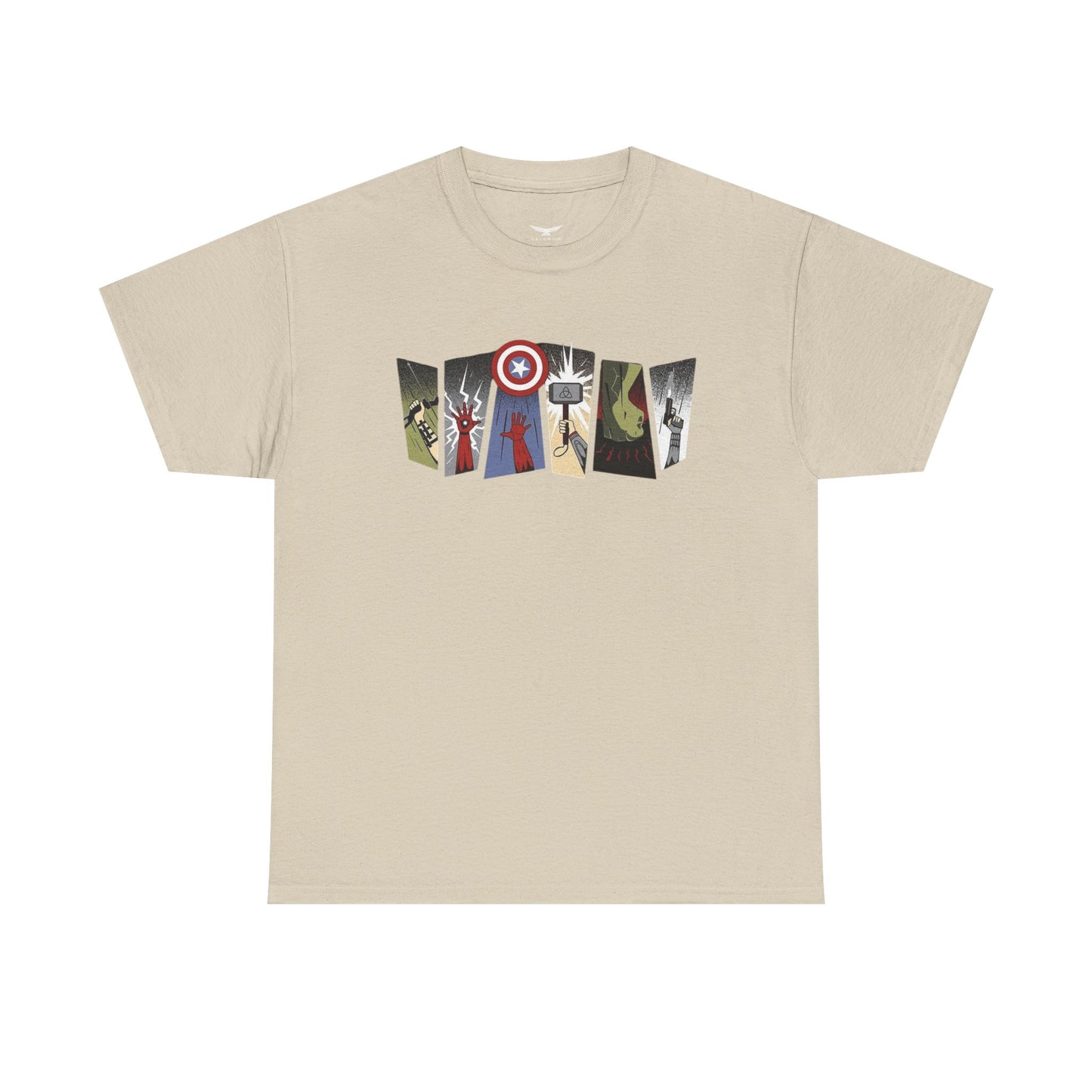 Superhero Minimalist Panel Design graphic tee - Velcrow