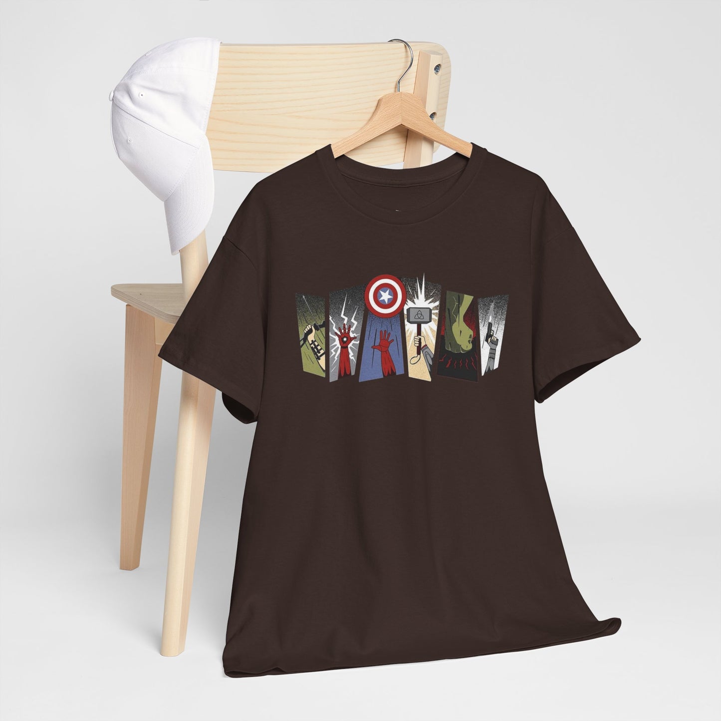 Superhero Minimalist Panel Design graphic tee - Velcrow