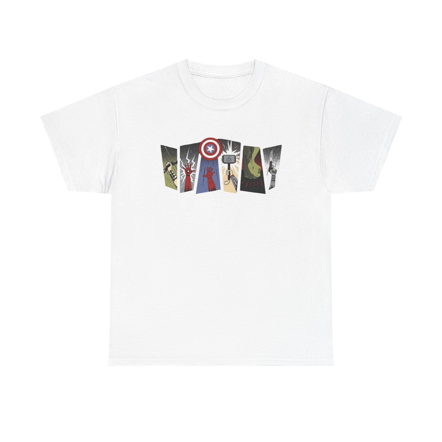 Superhero Minimalist Panel Design graphic tee - Velcrow