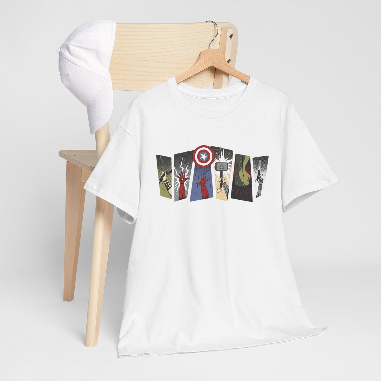 Superhero Minimalist Panel Design graphic tee - Velcrow