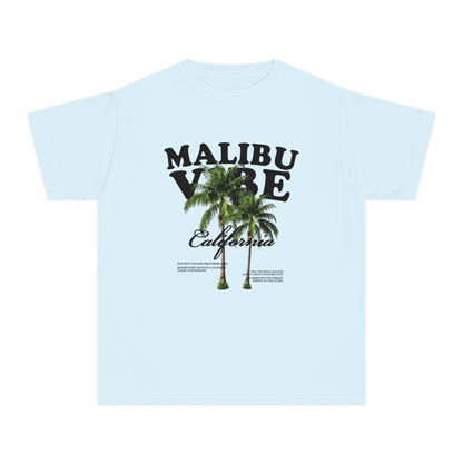 Malibu Vibe Youth Tee — California Palm Tree Graphic