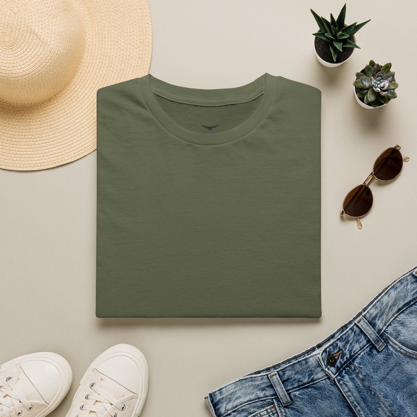 Minimal Flora design— Classic T-Shirt graphic tee - Velcrow