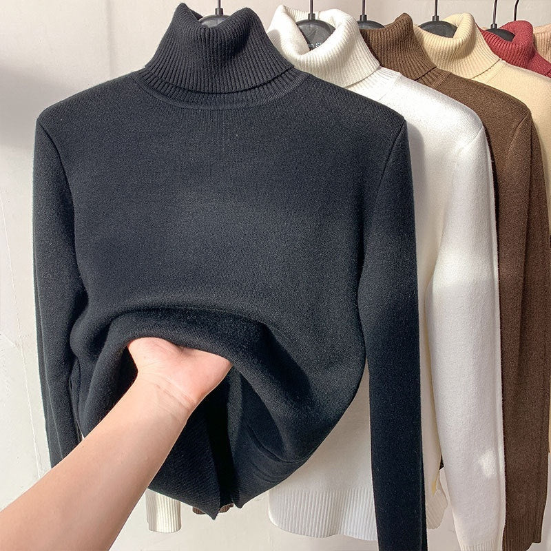 Women’s Fleece Turtleneck Sweater