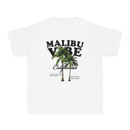 Malibu Vibe Youth Tee — California Palm Tree Graphic