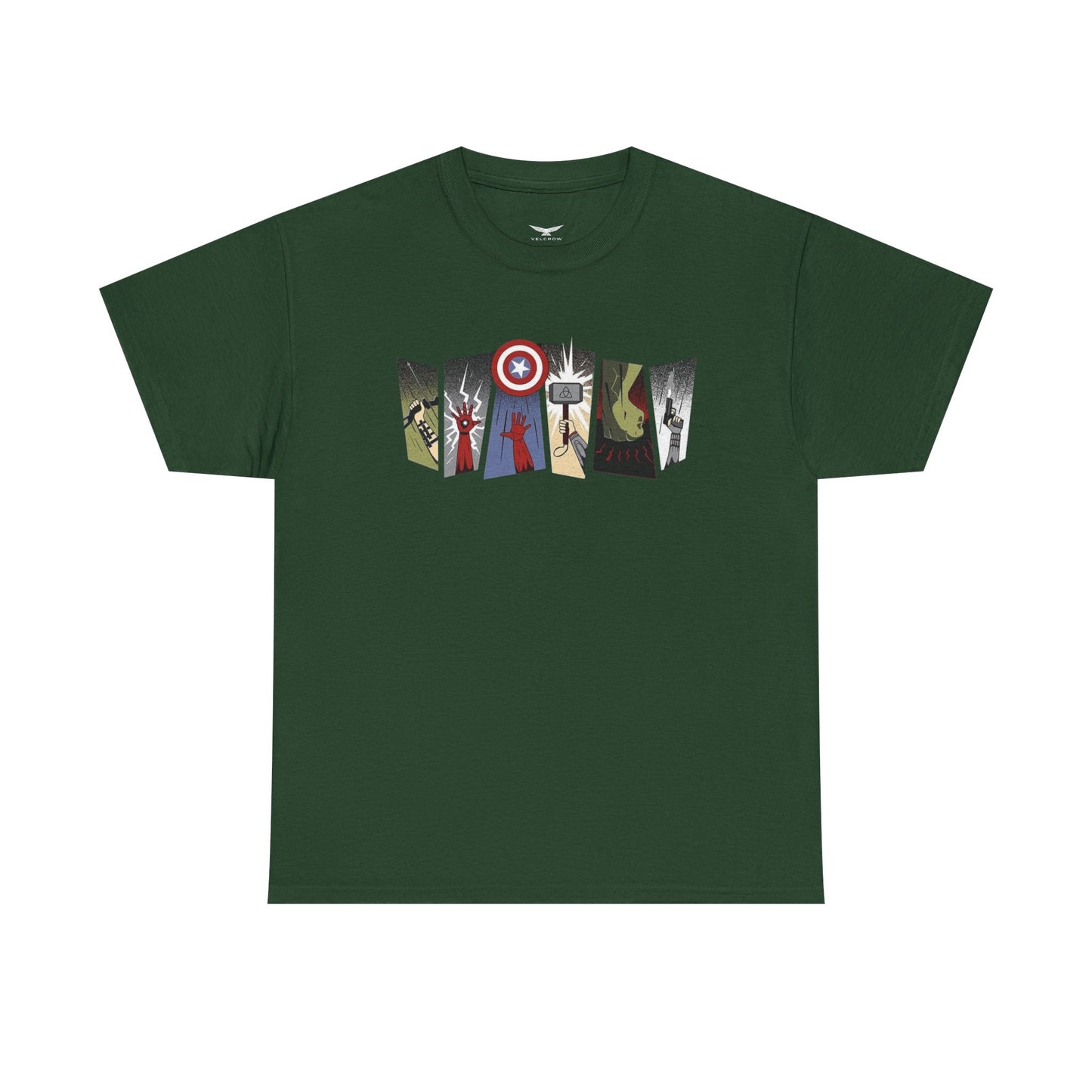 Superhero Minimalist Panel Design graphic tee - Velcrow