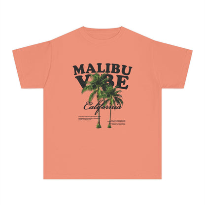 Malibu Vibe Youth Tee — California Palm Tree Graphic