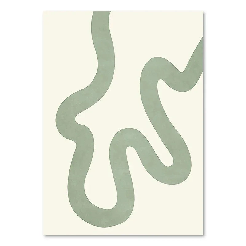 Green Plant Decorative Wall Painting – Modern Botanical Art for Home & Office Décor