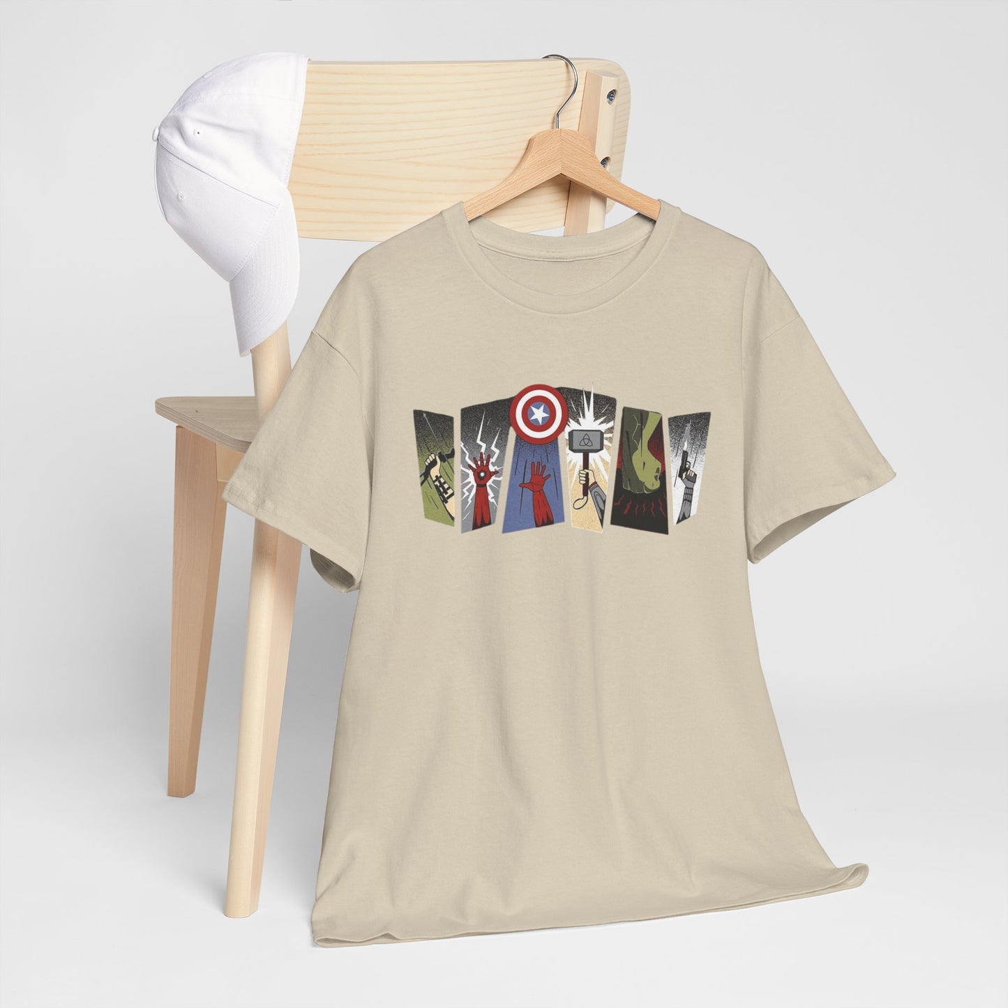 Superhero Minimalist Panel Design graphic tee - Velcrow