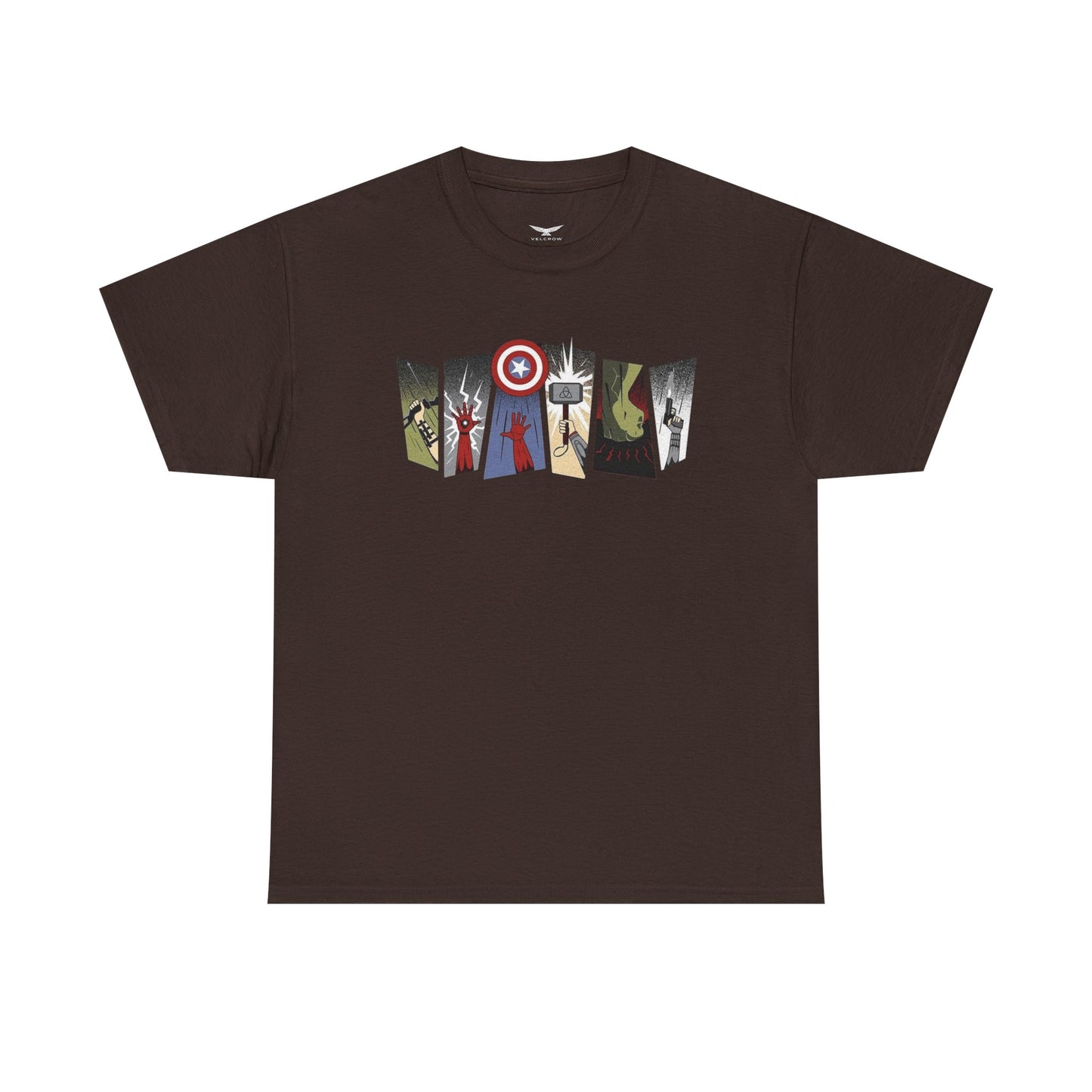 Superhero Minimalist Panel Design graphic tee - Velcrow