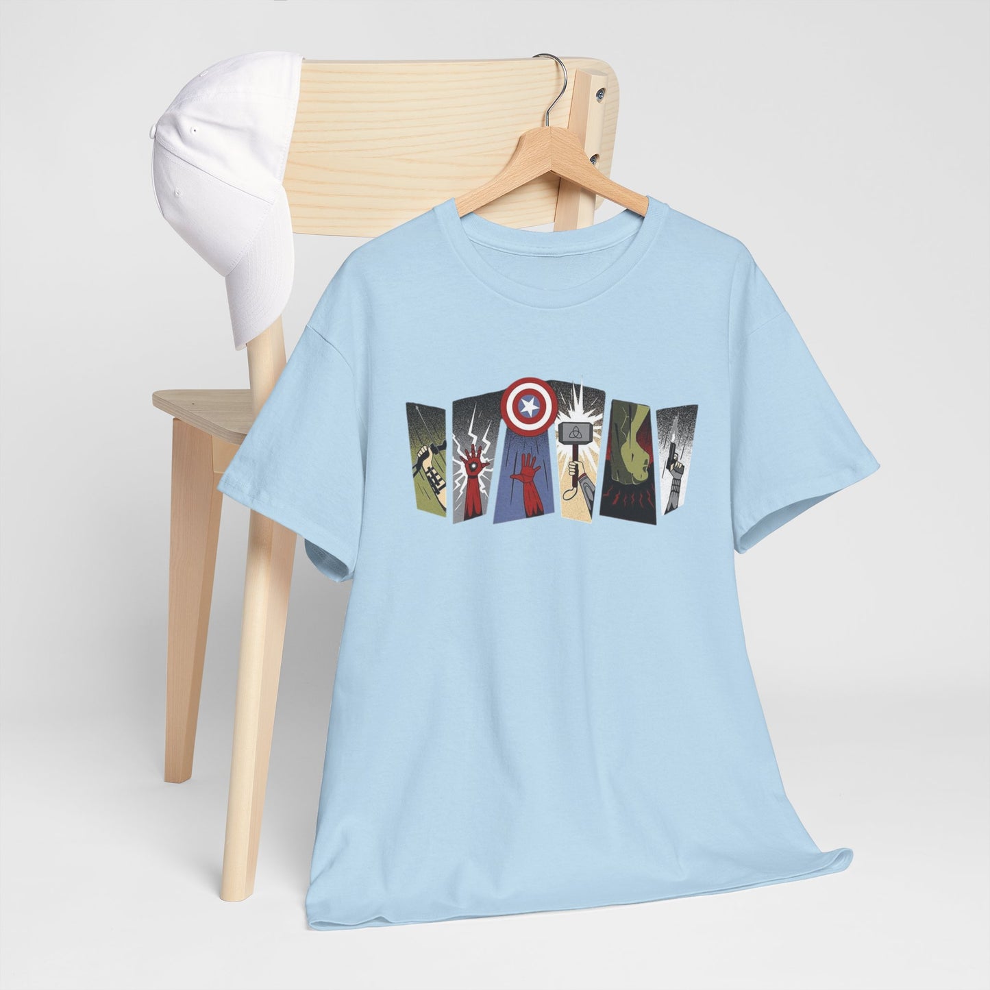 Superhero Minimalist Panel Design graphic tee - Velcrow