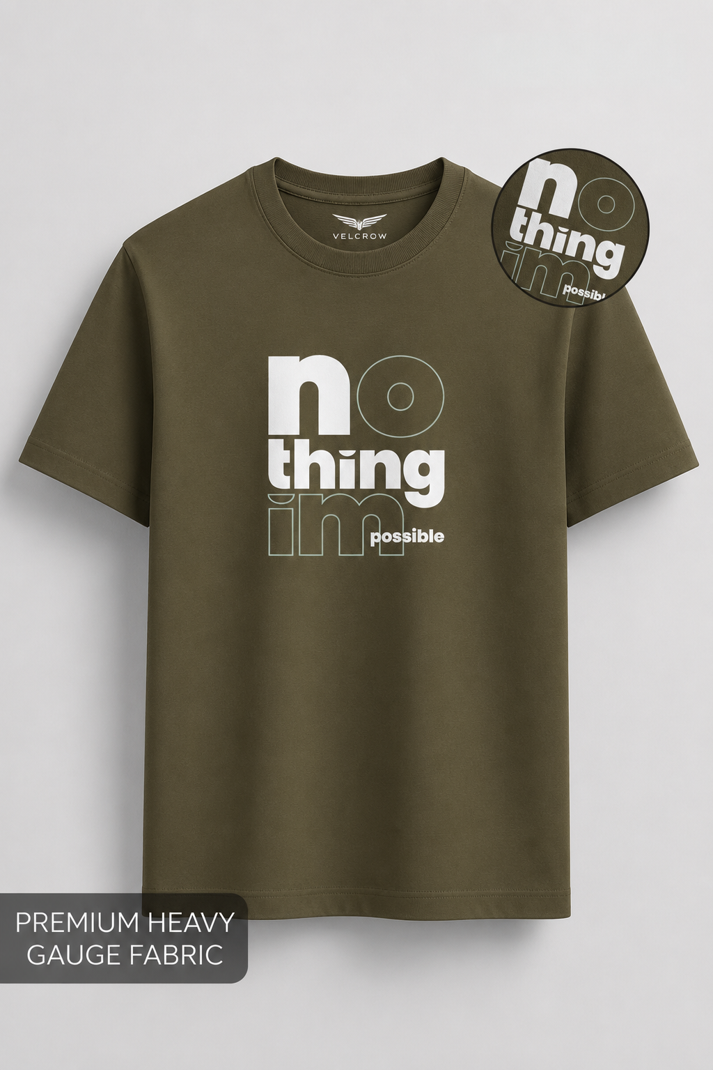 Nothing Impossible Premium T-Shirt graphic tee - Velcrow